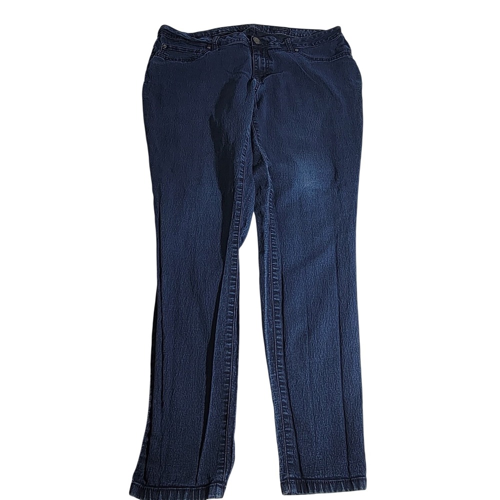 Jessica Simpson Kiss Me Jegging Dark Wash Blue Skinny Jeans Junior Plus 18W